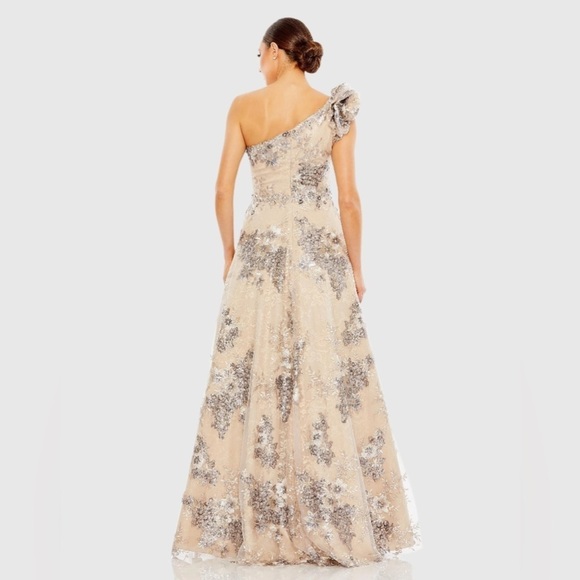 MAC DUGGAL 67960 NWT Embellished One Shoulder A Line Gown - Picture 3 of 12